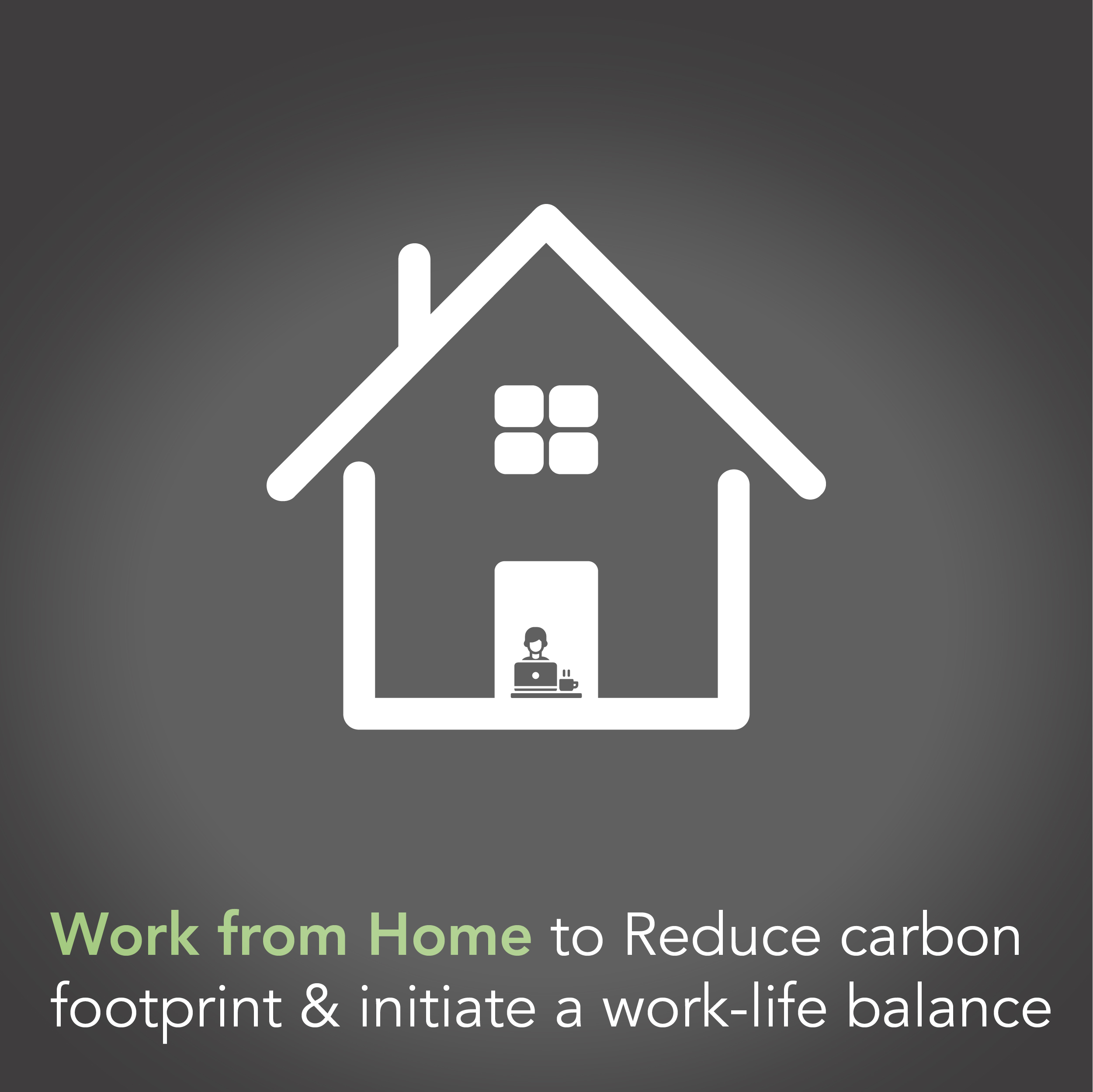 Work from Home to Reduce carbon footprint & initiate a work-life balance