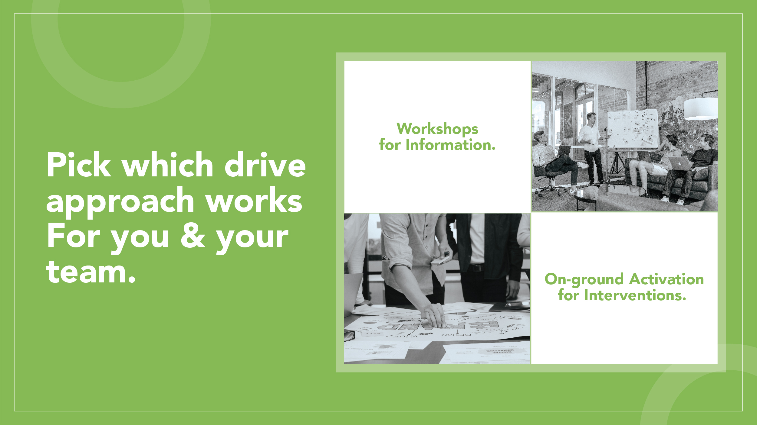 Pick which Drive approach works for you & your team
